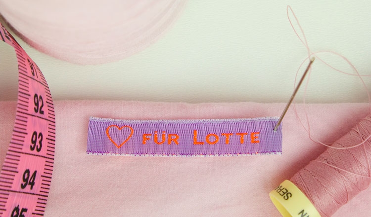 Babykleidungsetiketten